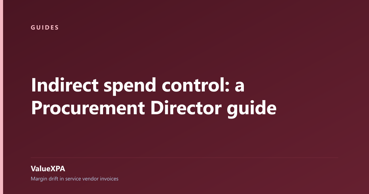 Indirect spend control: a Procurement Director guide