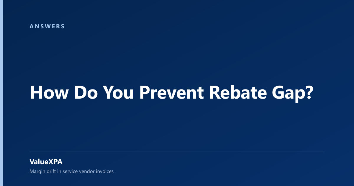 How Do You Prevent Rebate Gap?