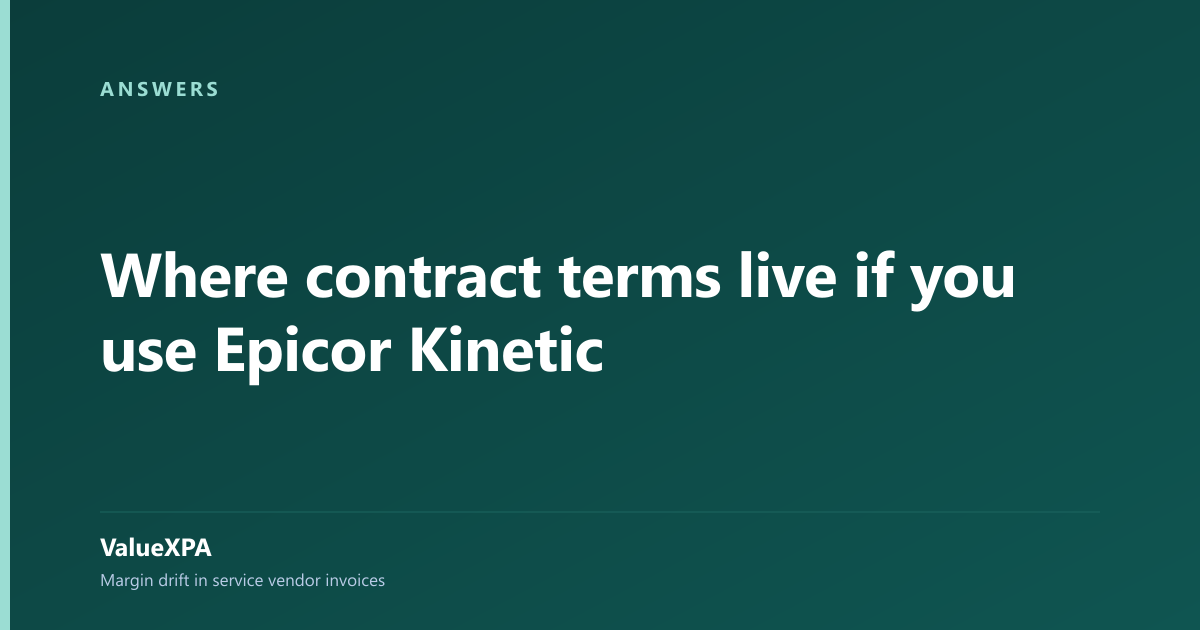 Where contract terms live if you use Epicor Kinetic