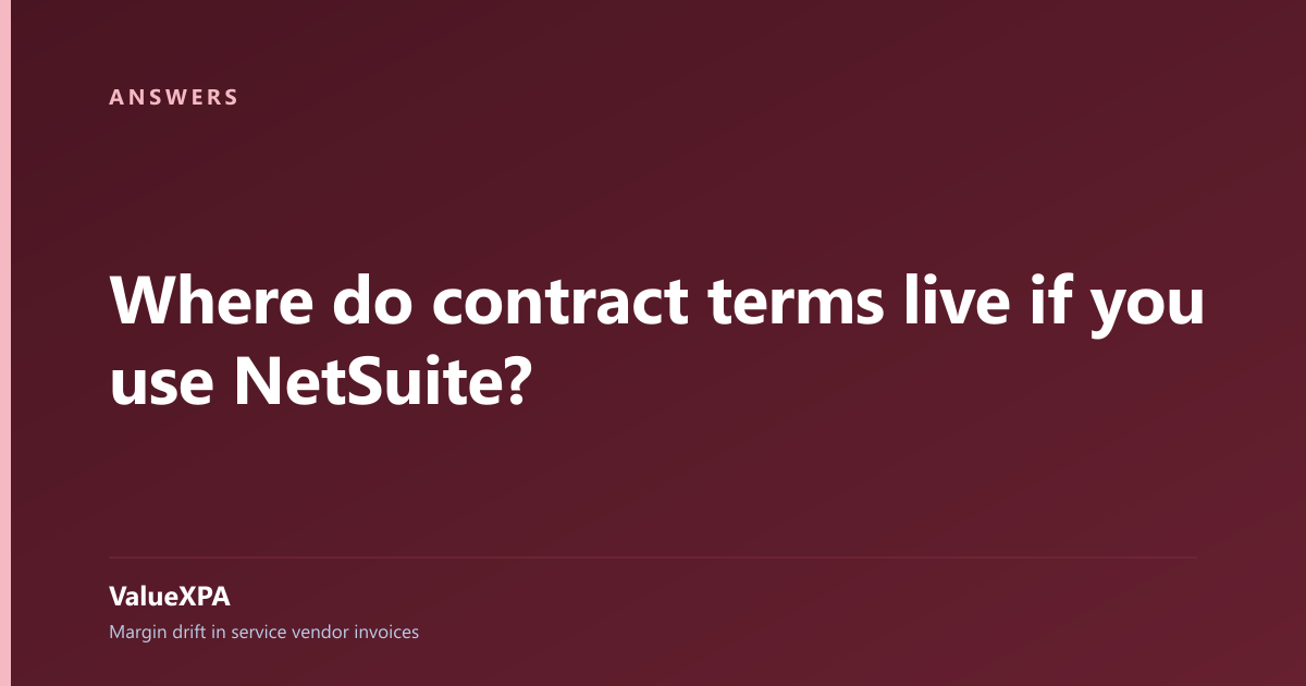 Where do contract terms live if you use NetSuite?