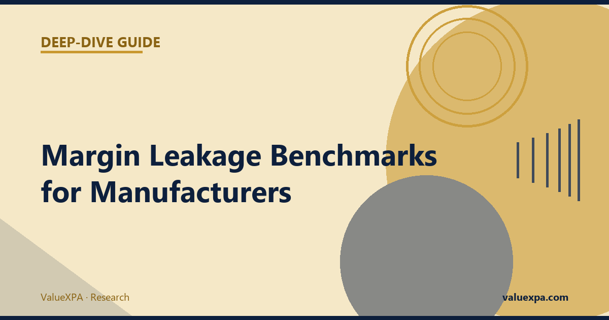Margin Leakage Benchmarks for Manufacturers: How Much Are You Losing?