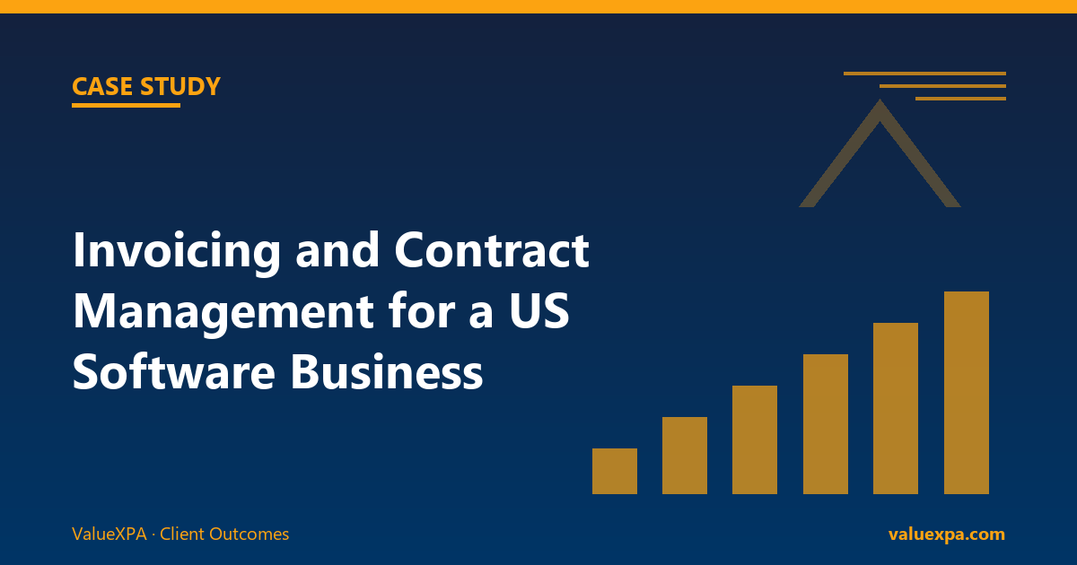 How ValueXPA Streamlined Invoicing and Contract Management Process for a US Software Business